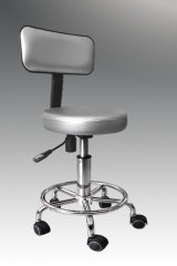Стул медицинский DIRECT-CR-140 серебро