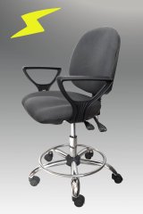 Антистатический лабораторный стул ERGO-02-K-A